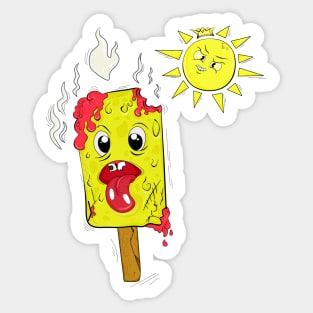 Popsicles Ice Cream Monster Sticker